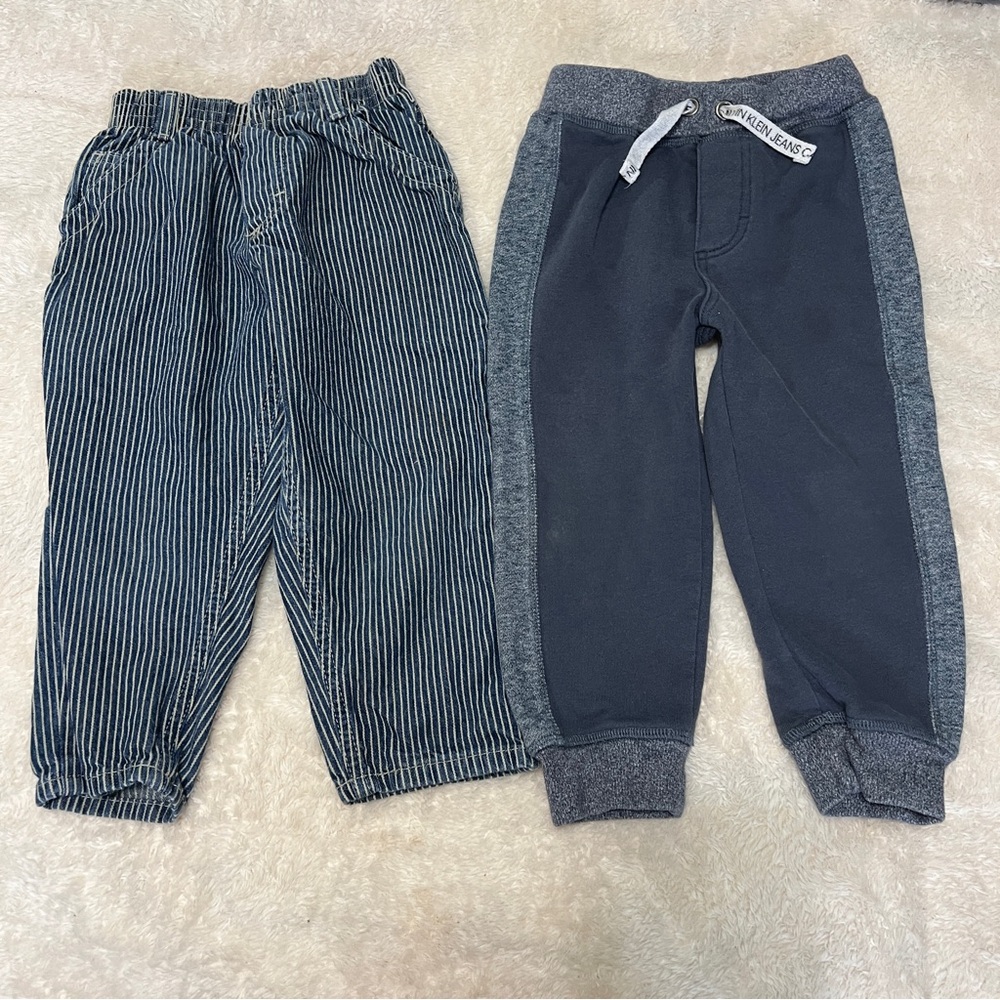 3T Kids Striped Denim and Sweatpants Set